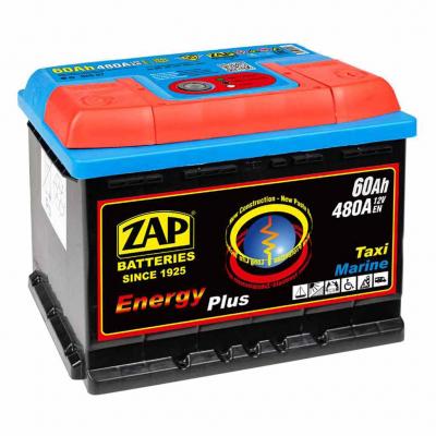 ZAP Energy Plus Marine 95607 munkaakkumulátor, 12V 60Ah 480A J+ EU, magas